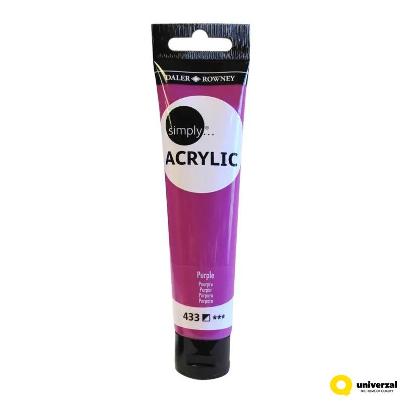 BOJA AKRILNA 75ML PURPLE 126975433 SIMPLY 