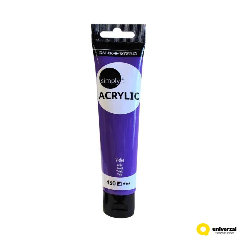 BOJA AKRILNA 75ML VIOLET 126975450 SIMPLY 