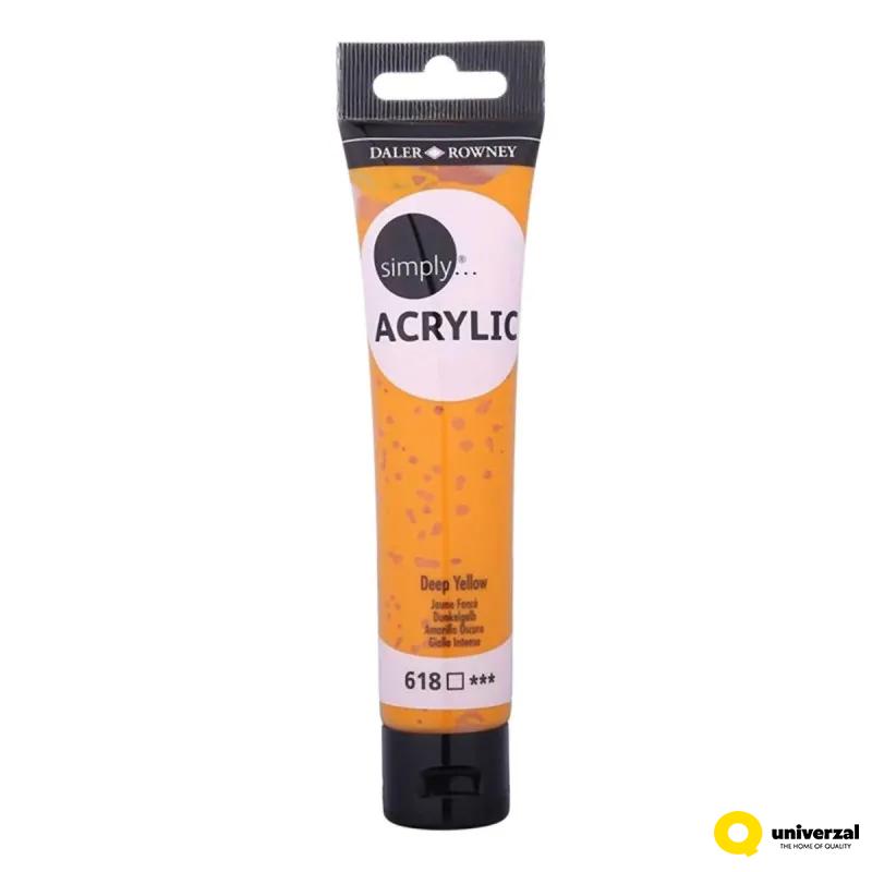 BOJA AKRILNA 75ML ŽUTA DEEP 126975618 SIMPLY 