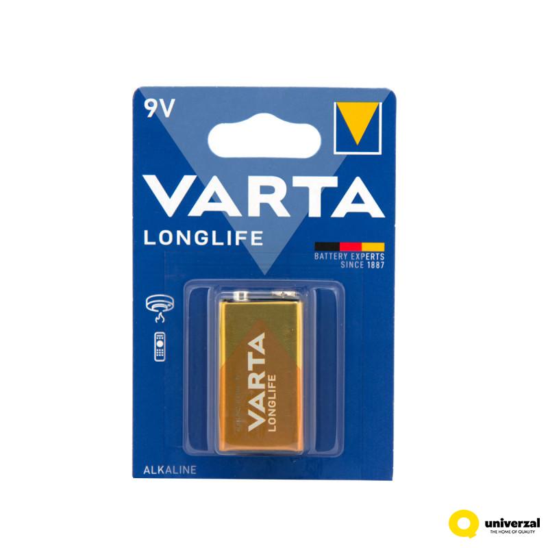 BATERIJE VARTA 1/1 6LR61 9V ALKALNA LONGLIFE 