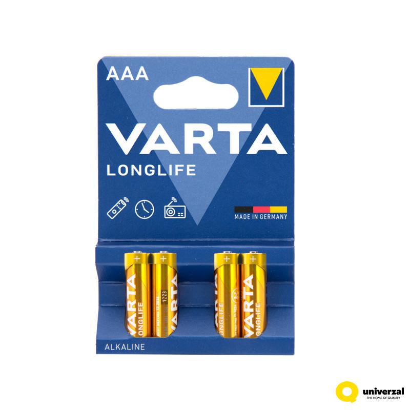 BATERIJE VARTA 4/1 LR03 1.5V ALKALNA LONGLIFE 