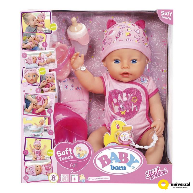 LUTKA SOFT TOUCH GIRL BABY BORN ZF824368 