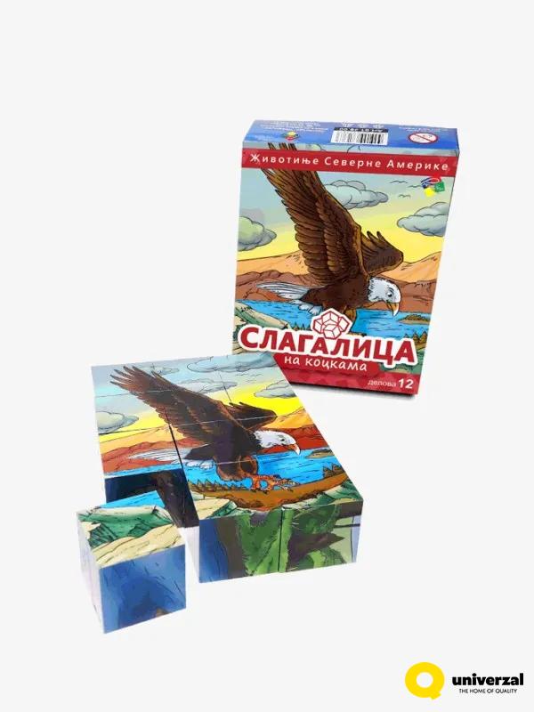KOCKE SLAGALICA ŽIVOTINNJE SEV.AMARIKE PREMIER 3002065 