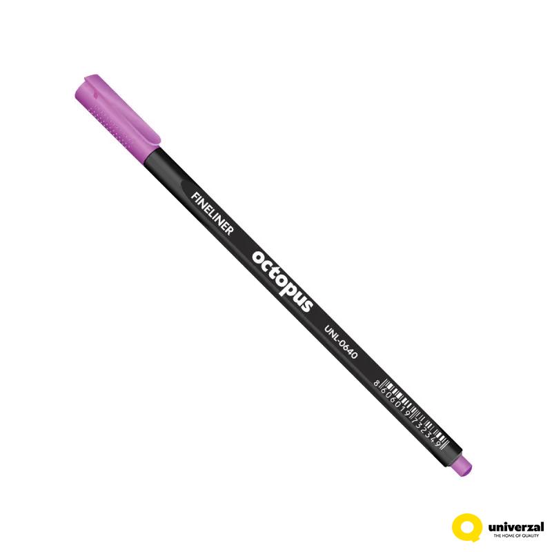 LINER 0.4mm PINK PASTEL FINELINER OCTOPUS UNL-0640 