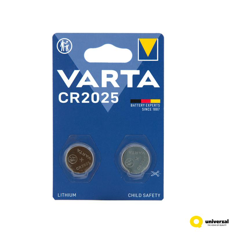 BATERIJE VARTA CR2025 2/1 3V LITIJUM BLISTER 