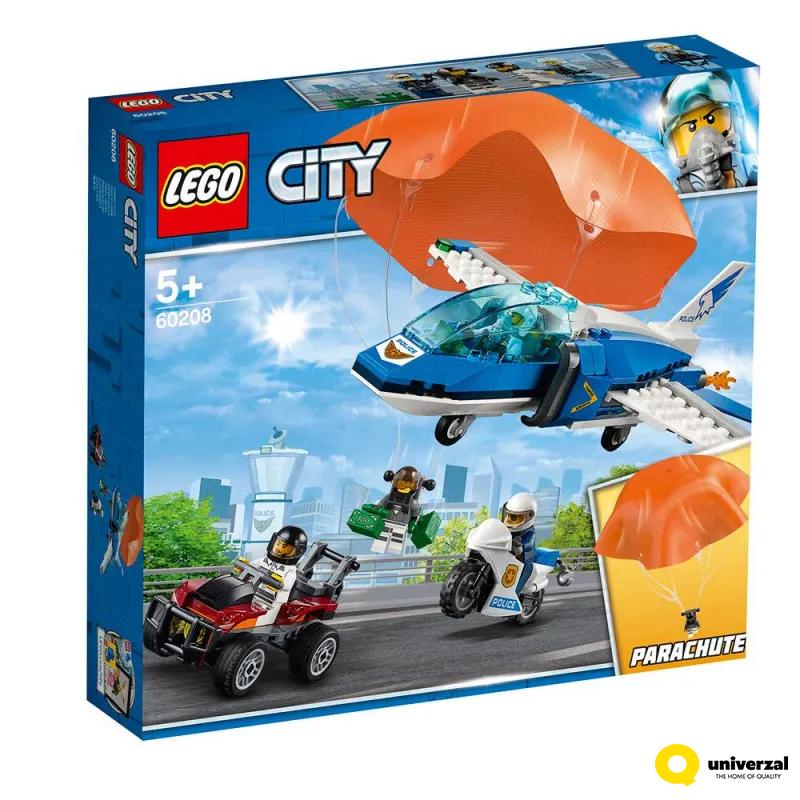 KOCKE LEGO  CITY SKY POLICE PARACHUTE ARRESTL LE60208 