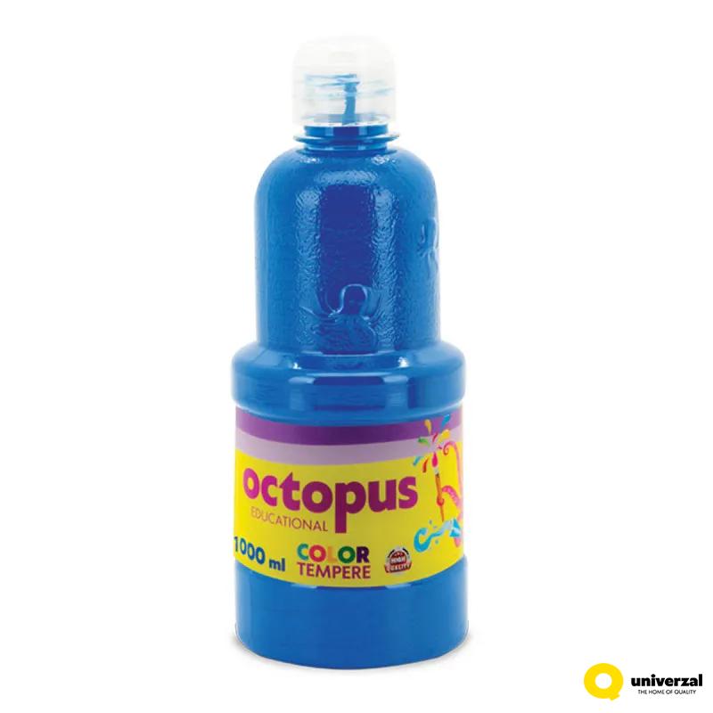 TEMPERA 1L PLAVA OCTOPUS UNL-1225 