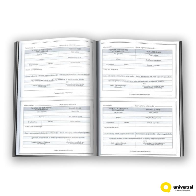 KNJIGA REKLAMACIJA 