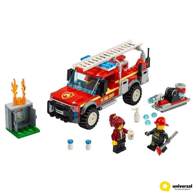 KOCKE LEGO CITY FIRE CHIEF RESPONSE TRUCK LE60231 