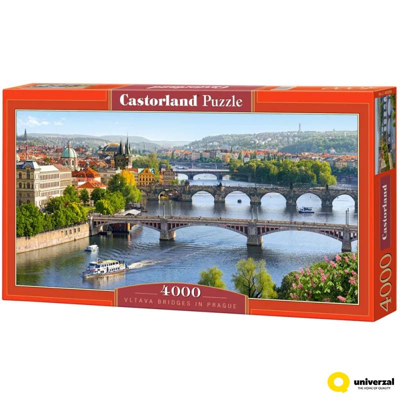 PUZZLE 4000 DELOVA C-400096-2 VLTAVA BRIDGES IN PRAGUE CASTORLAND 