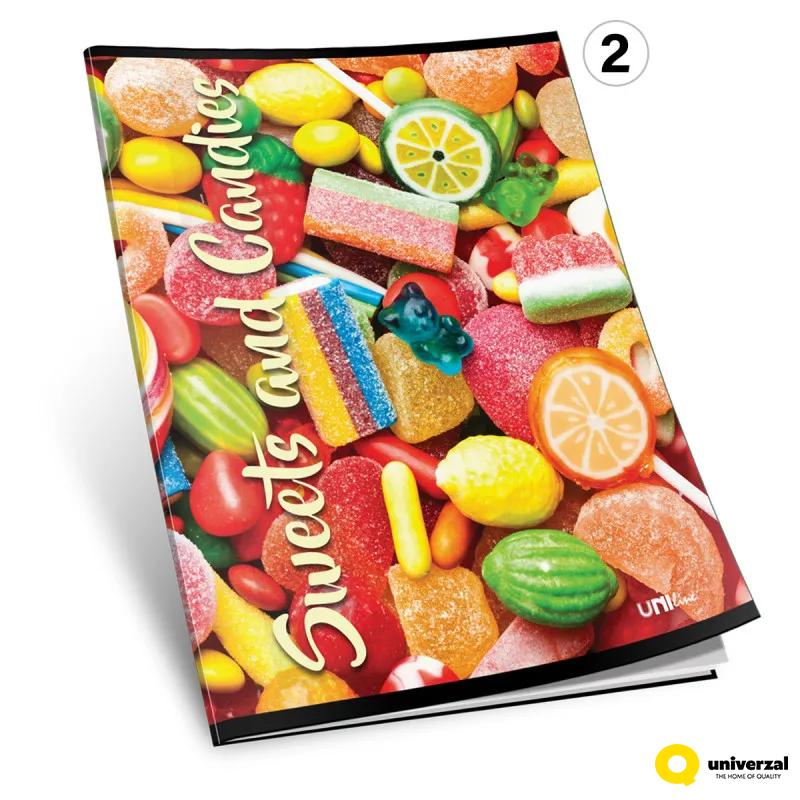 SVESKA A4 SITNI KARO 52L SWEET CANDY 80g UNI LINE UNL-1287 