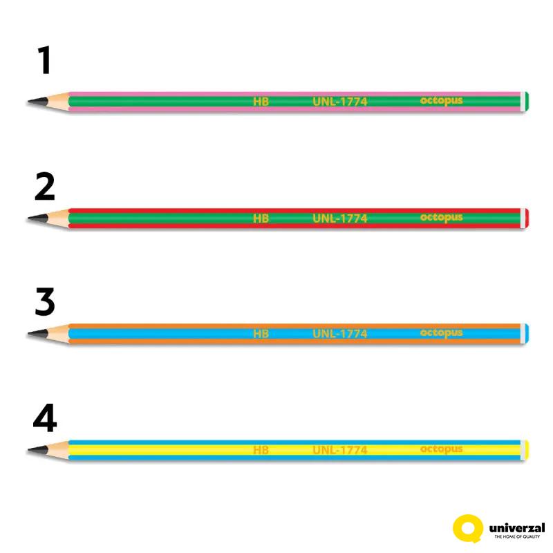 OLOVKA GRAFITNA HB 1/1 HEXAGONAL OCTOPUS UNL-1774 