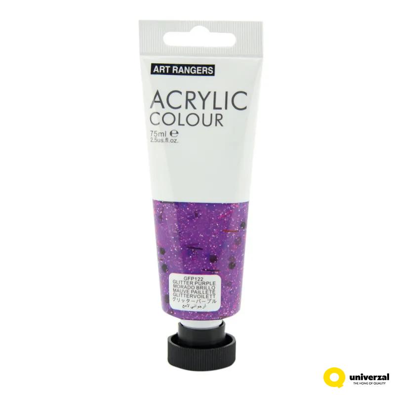 BOJA AKRILNA 75ML PURPLE GLITTER GFP122 ART RANGER 