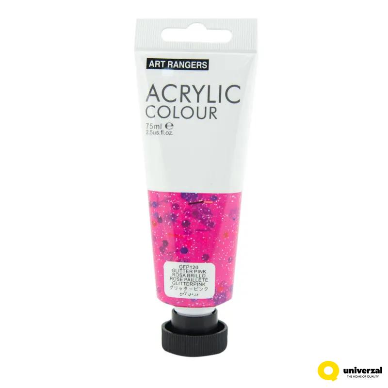 BOJA AKRILNA 75ML PINK GLITTER GFP120  ART RANGER 