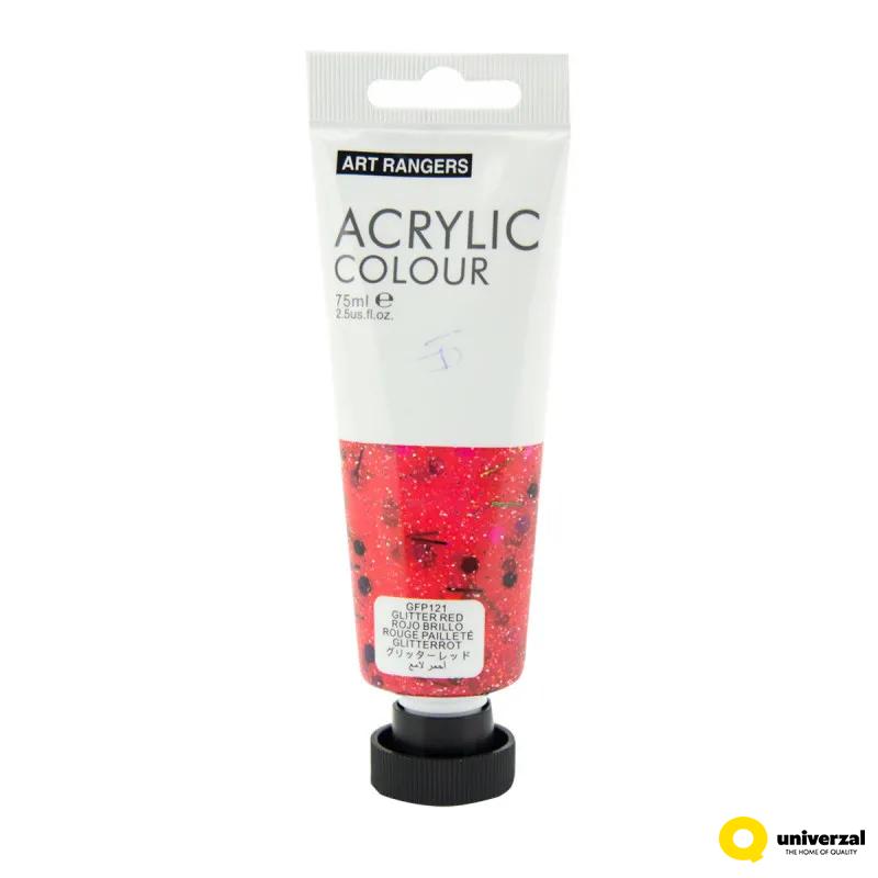 BOJA AKRILNA 75ML RED GLITTER GFP121  ART RANGER 