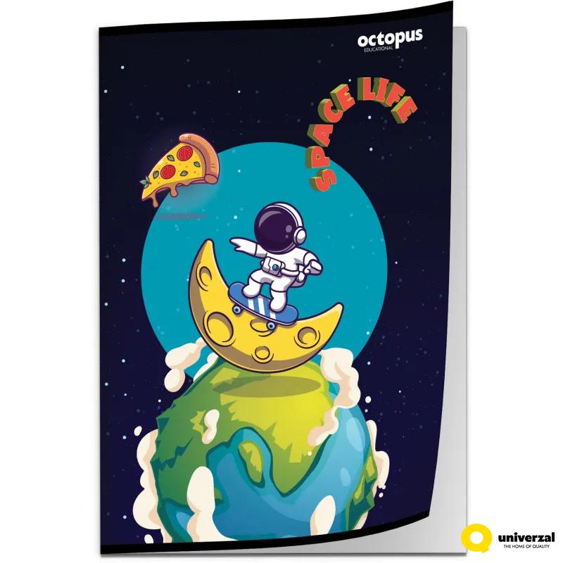 SVESKA A4 DIKTO 52L SPACE LIFE 80g OCTOPUS UNL-1802 