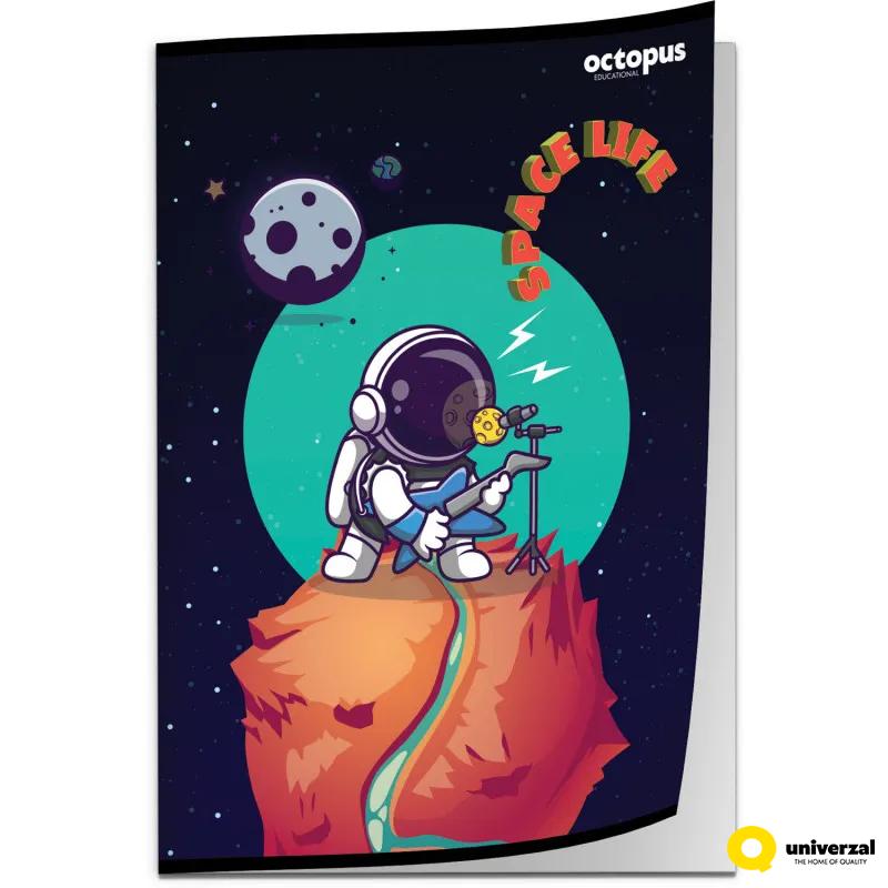 SVESKA A4 LATAJN 52L SPACE LIFE 80g OCTOPUS UNL-1803 