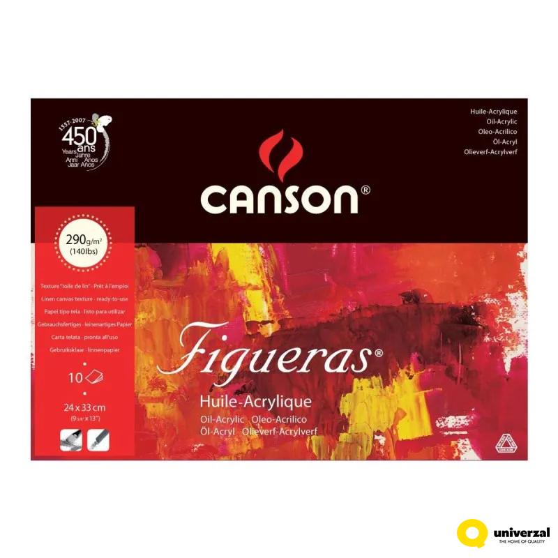 BLOK 24X33cm 290g 10 LISTA FIGUERAS CANSON 200857221 