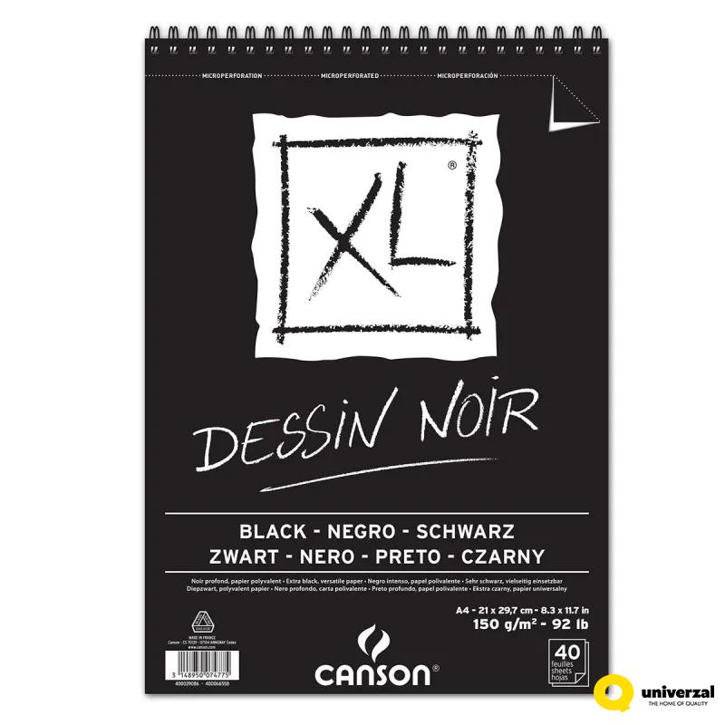 BLOK A4 SA SPIRALOM 150g 40 LISTA XL DESSIN NOIR CANSON 400039086 