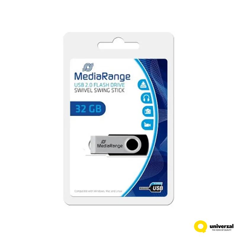 USB FLASH 32GB MEDIA RANGE 2.0 FLASH DRIVE 