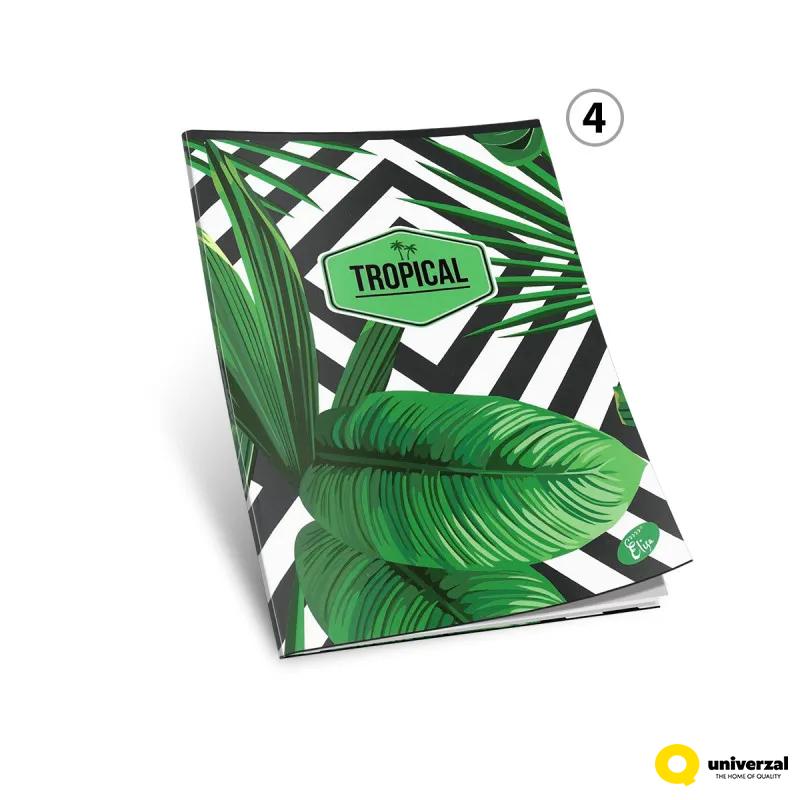 SVESKA A4 SITNI KARO 52L TROPICAL 80g 