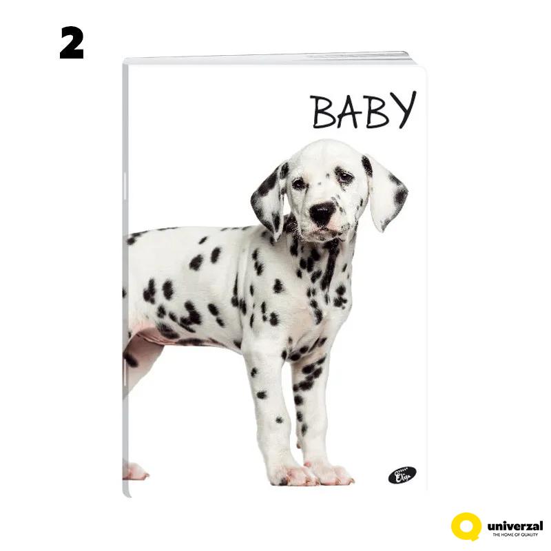 SVESKA A4 SITNI KARO 52L ANIMAL BABY 80g 