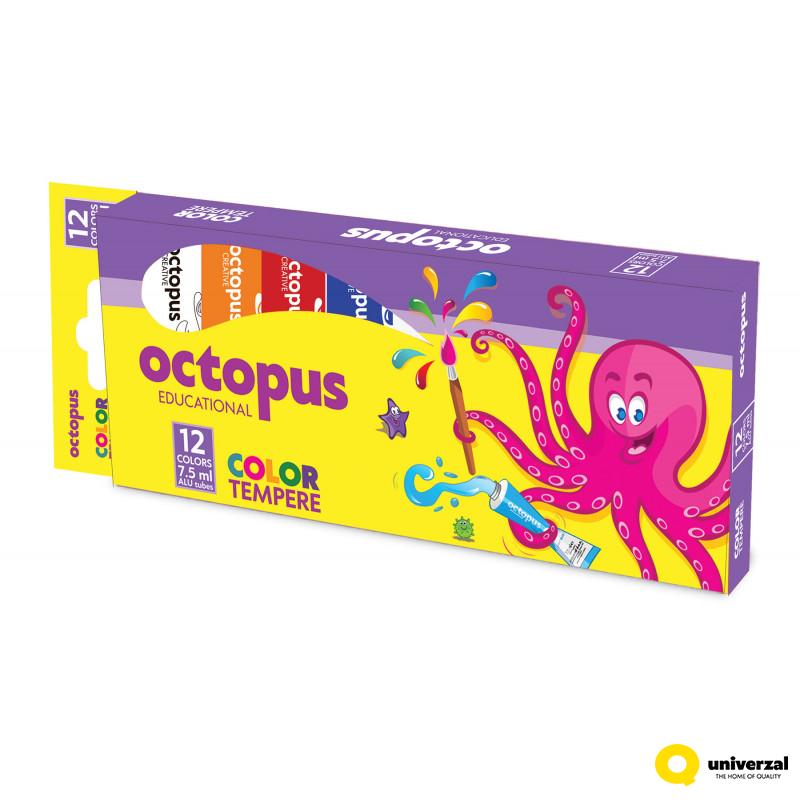 TEMPERA OCTOPUS 7.5ml 12/1 KARTONSKO PAKOVANJE UNL-1534 