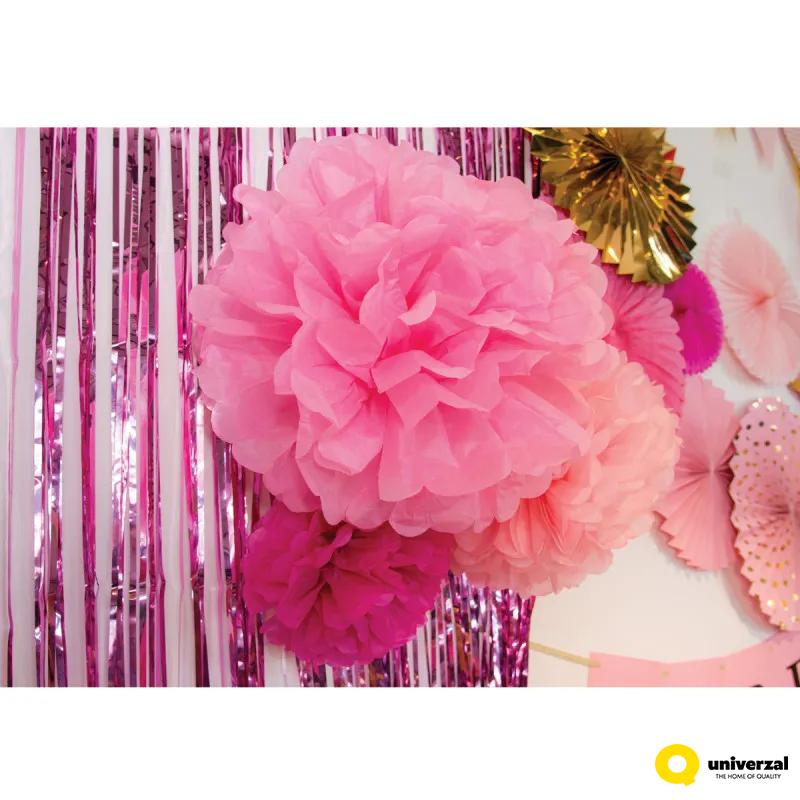 PARTY POMPOM SET 3/1 PINK UNL-1371 