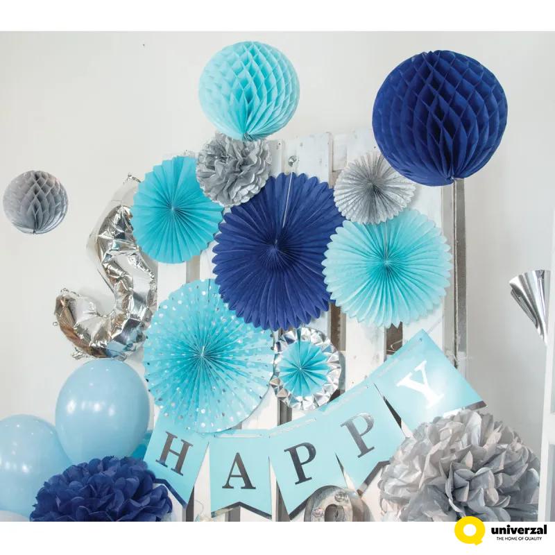 PARTY POMPOM SET 3/1 PLAVI UNL-1372 