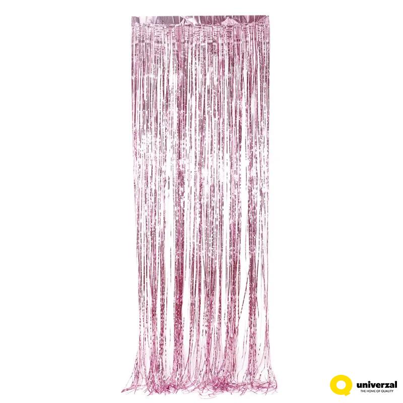 PARTY FRINGE CURTAIN 1/1 PINK UNL-1387 