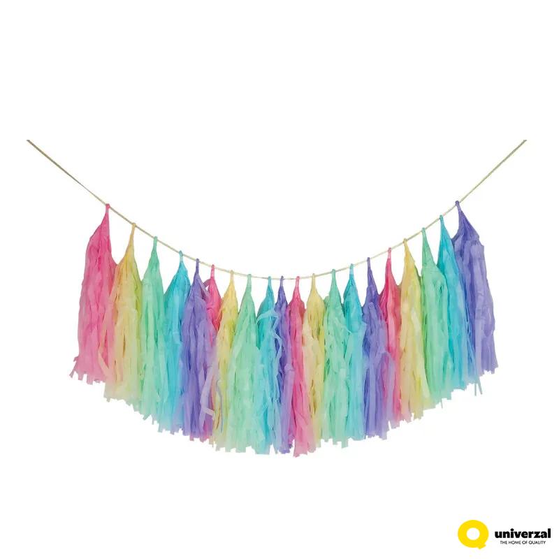 PARTY PAPER TASSEL 1/1 PASTEL UNL-1395 