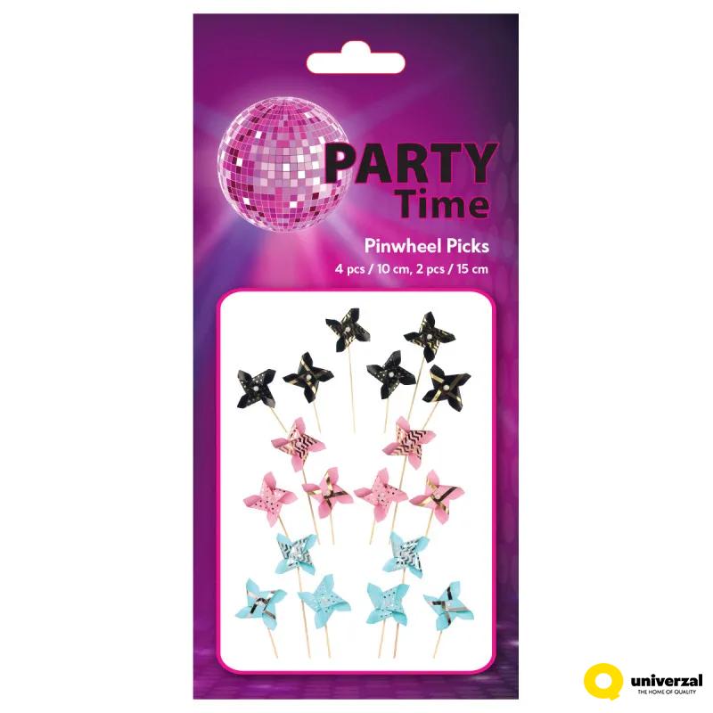 PARTY PINWHEEL PICK 6/1 PINK UNL-1428 