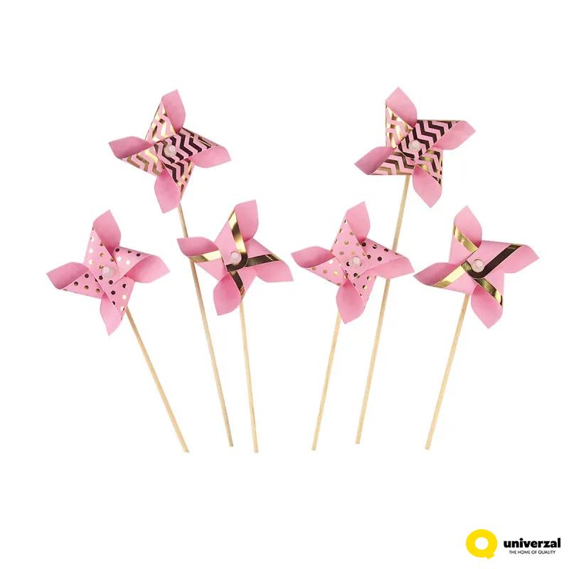 PARTY PINWHEEL PICK 6/1 PINK UNL-1428 