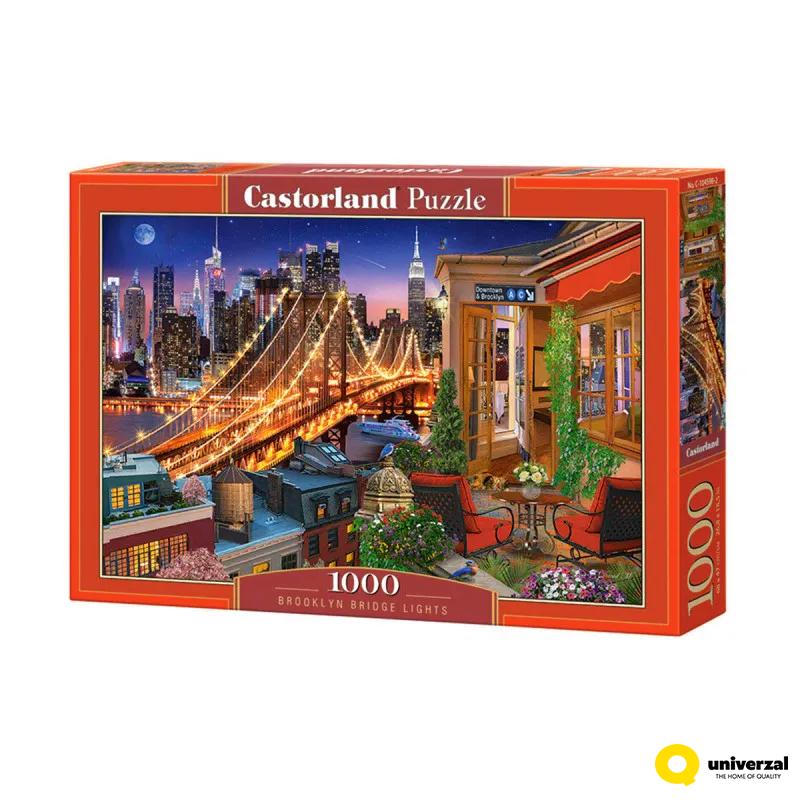 PUZZLE 1000 DELOVA C-104598-2 BROOKLYN BRIDGE LIGHTS CASTORLAND 