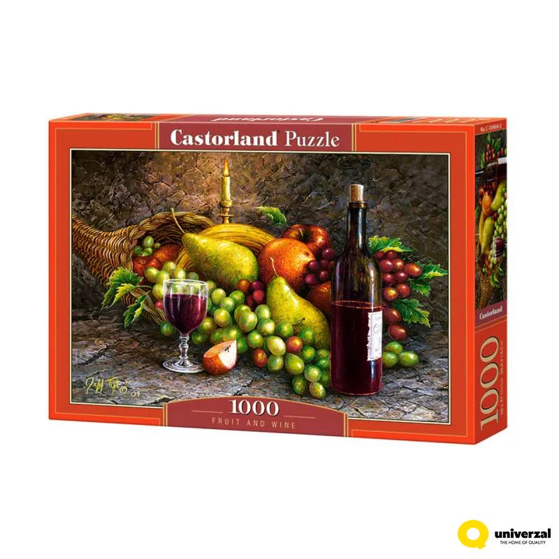 PUZZLE 1000 DELOVA C-104604-2 FRUIT AND WINE CASTORLAND 