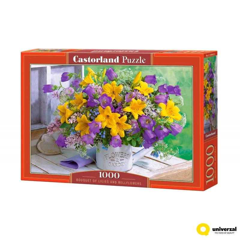 PUZZLE 1000 DELOVA C-104642-2 BOUQUET OF LILES AND BELLFLORES CASTORLAND 