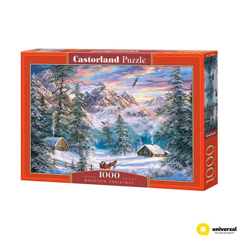 PUZZLE 1000 DELOVA C-104680-2 MOUNTAIN CHRISTMAS CASTORLAND 