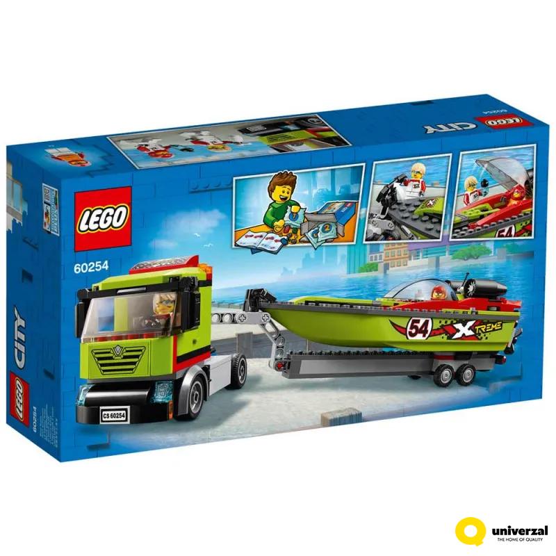 KOCKE LEGO CITY RACE BOAT TRANSPORTER LE60254 