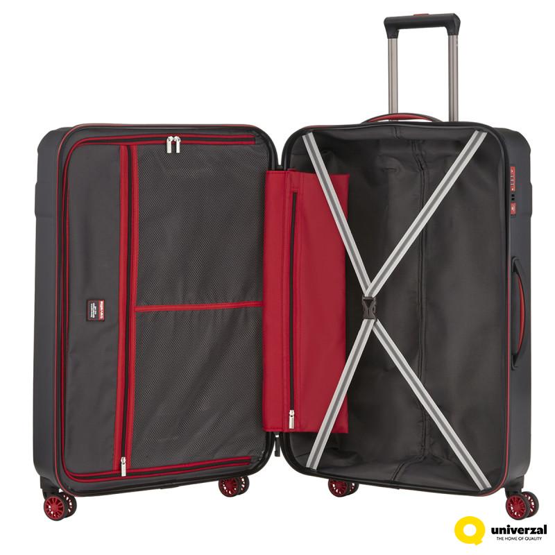 KOFER PUTNI TRAVELITE VECTOR 4W TROLLEY L BLACK/RED 072049-01 