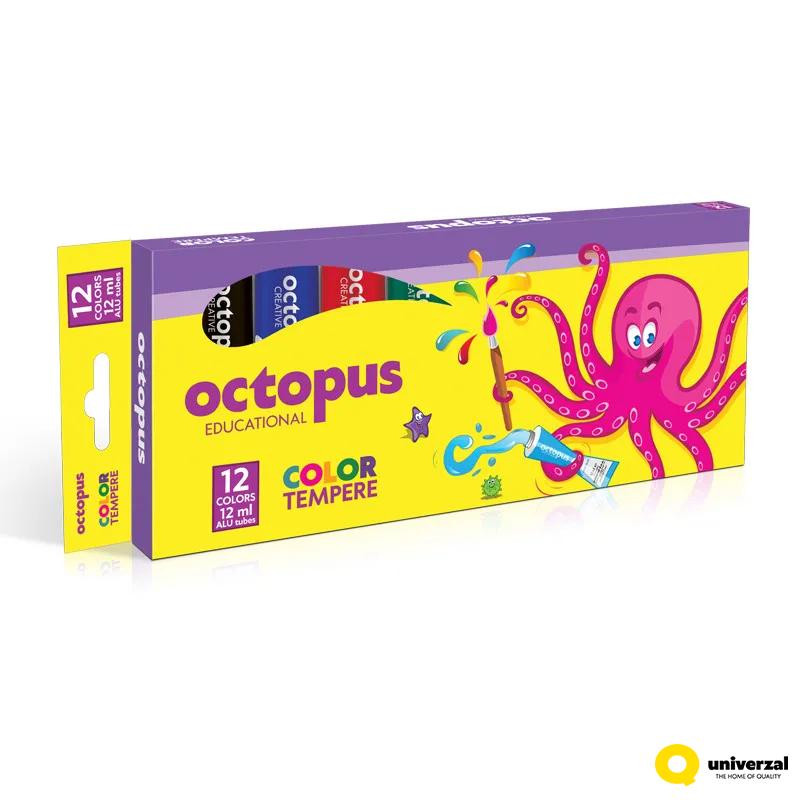 TEMPERA OCTOPUS 12ml 12/1 KARTONSKO PAKOVANJE UNL-1619 