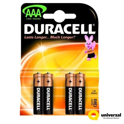 BATERIJE DURACELL BASIC 4/1 LR03 1.5V ALKALNE 