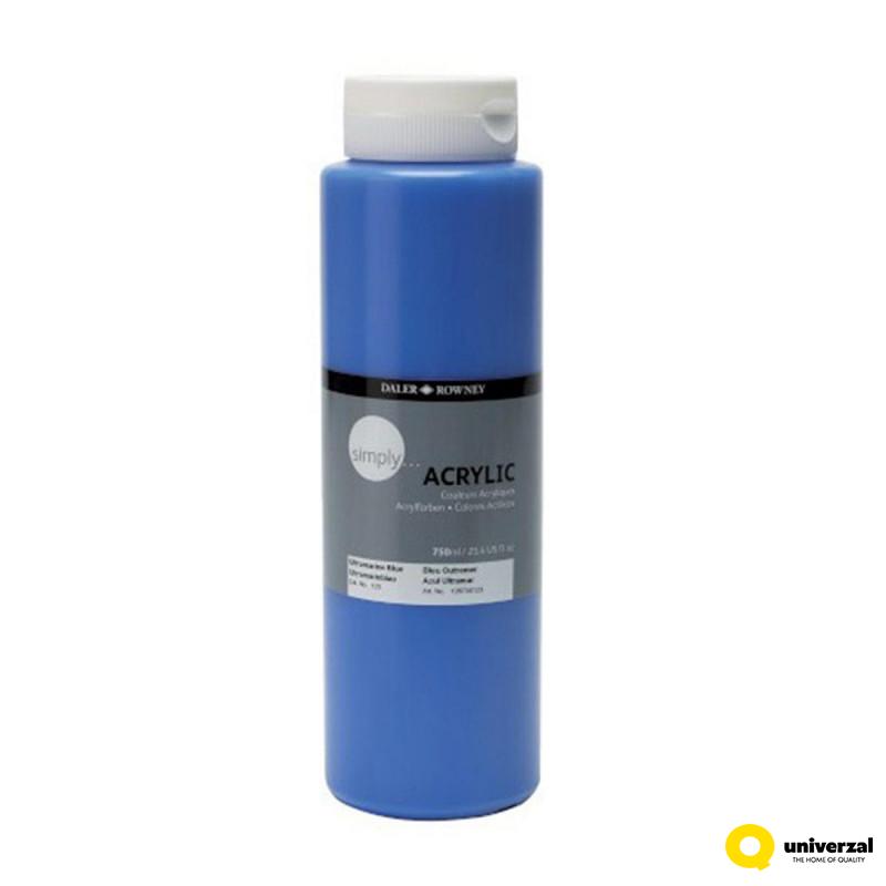 BOJA AKRILNA 750ML ULTRAMARINE 126750123 SIMPLY 