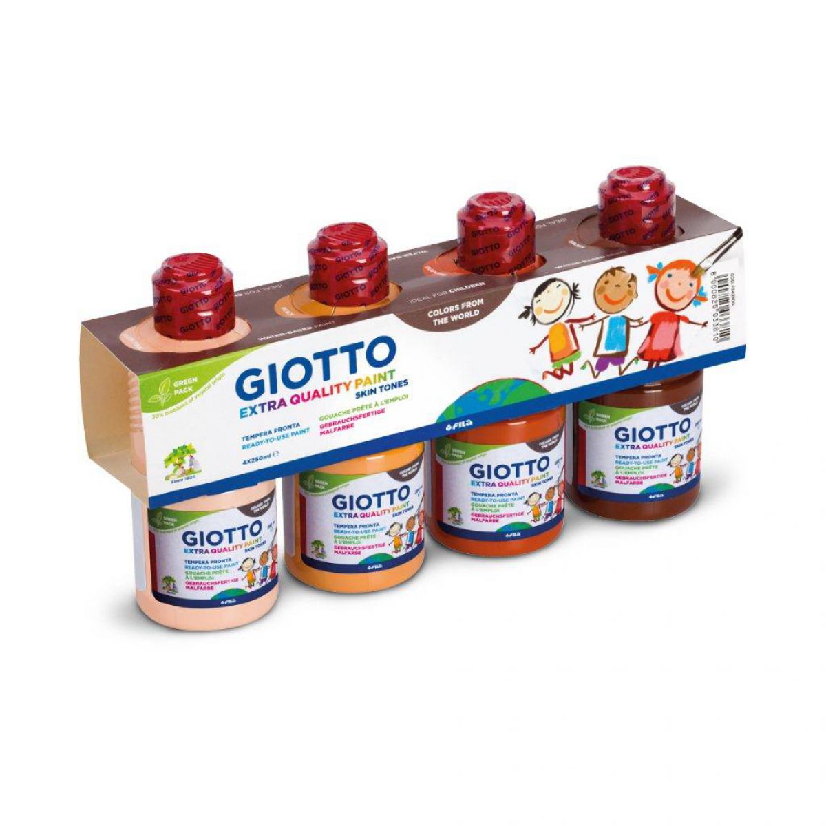 TEMPERA 250ml GIOTTO SKINTONES SET 4X250ML 542800