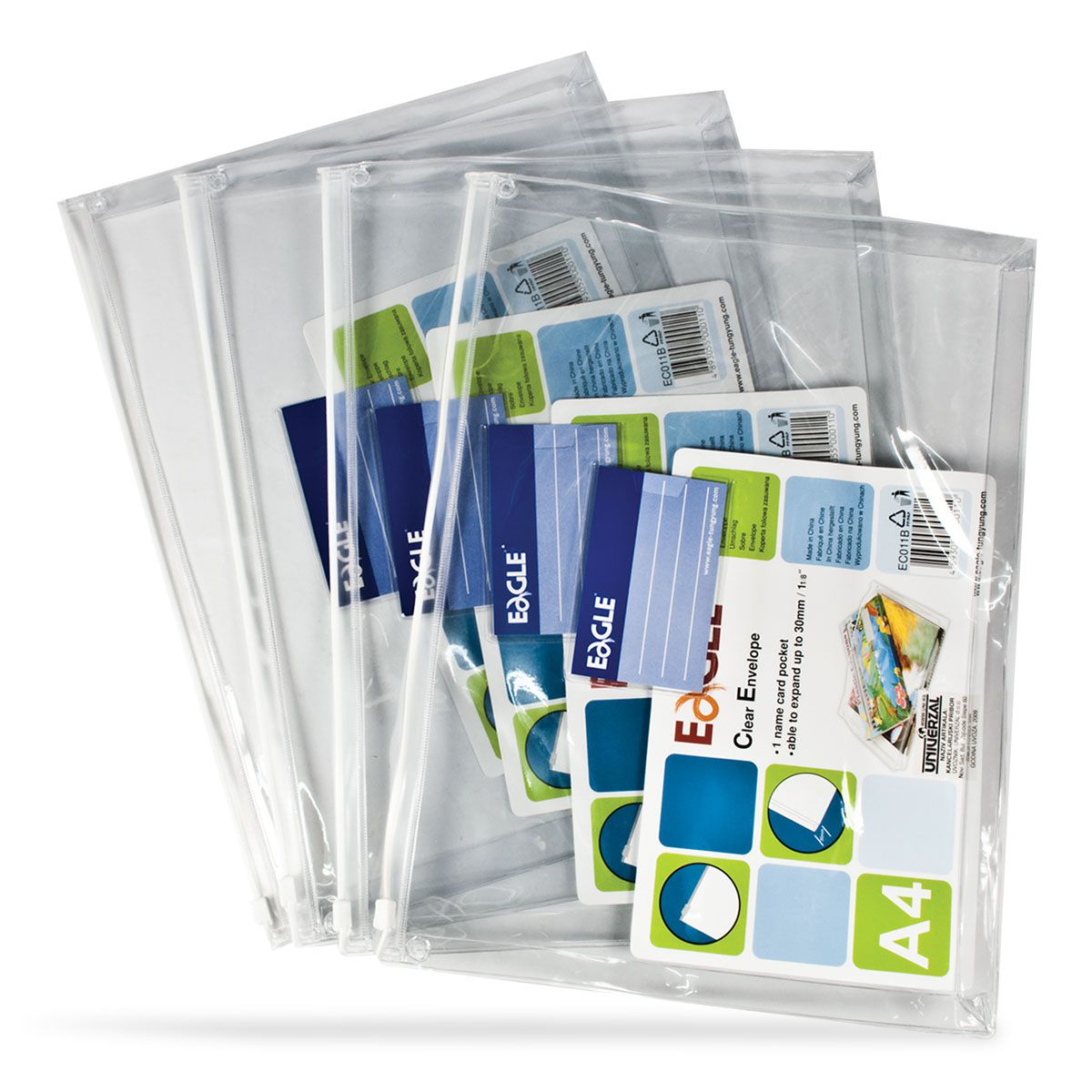 FASCIKLA A4 SA ZIPOM 3cm EC011B EAGLE