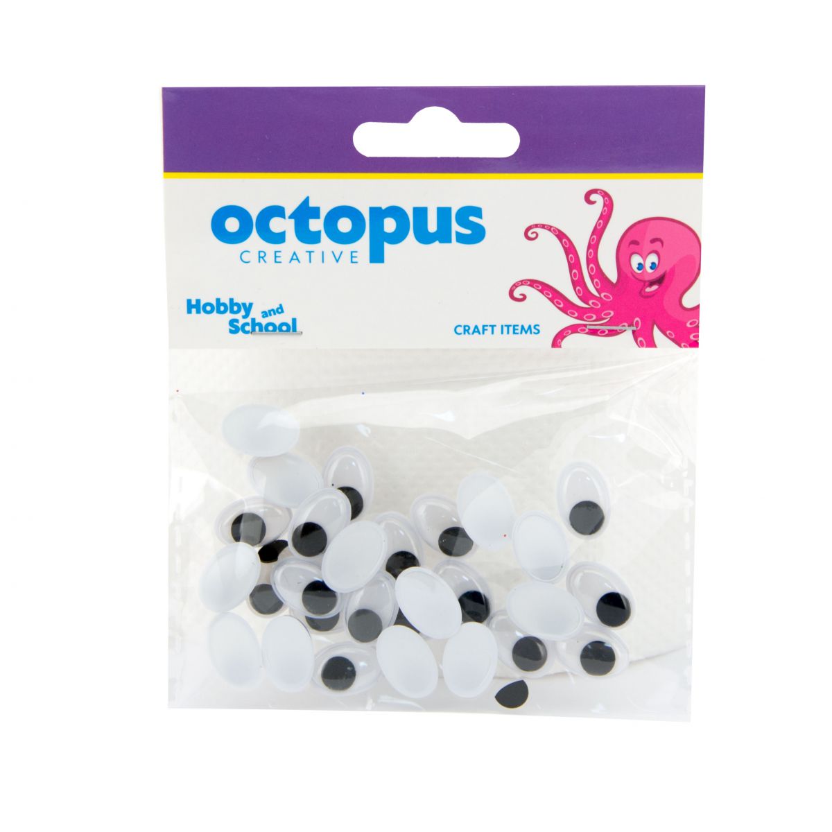 DEKORATIVNE OČI SAMOLEPLJIVE 1X1.5cm 32kom UNL-1694 OCTOPUS