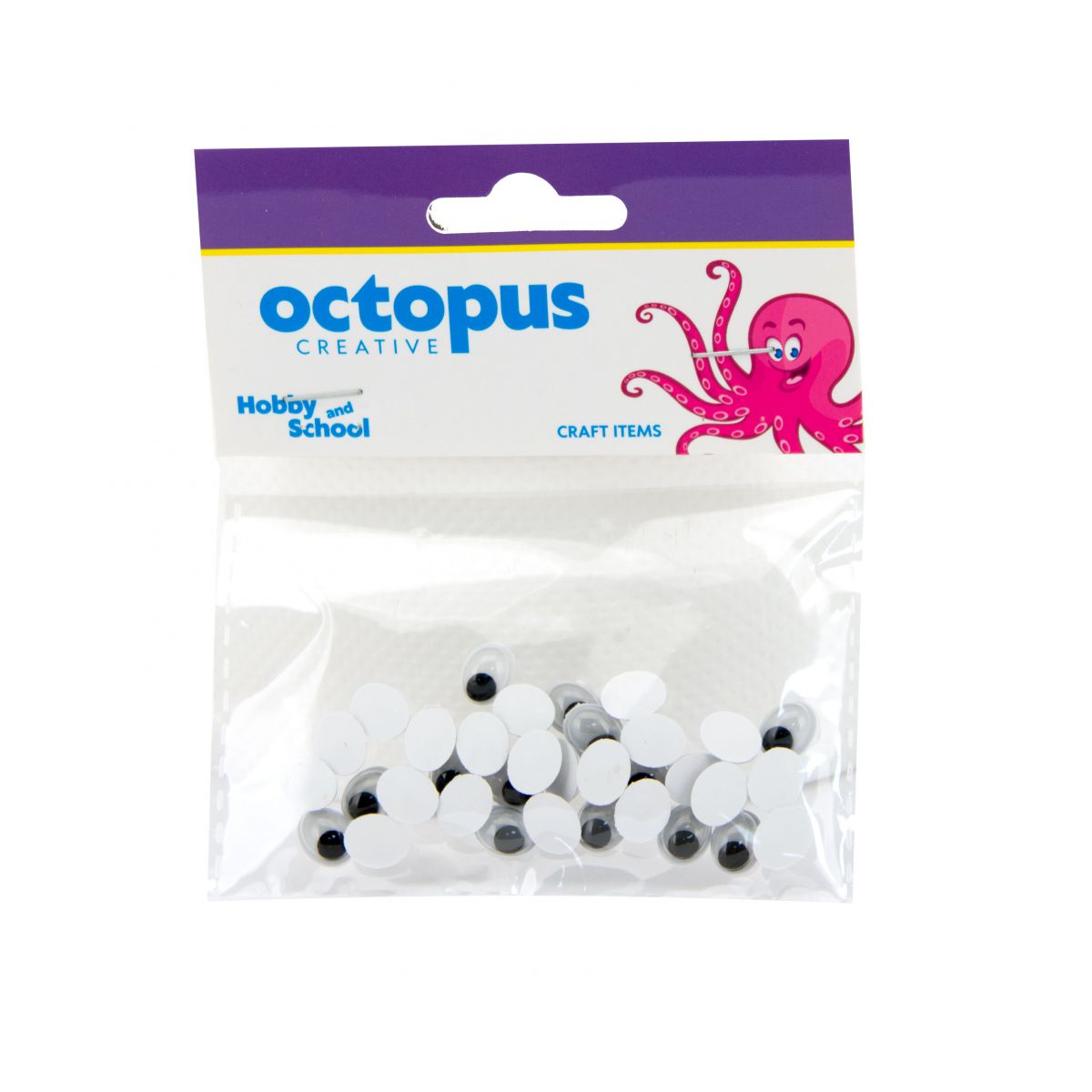 DEKORATIVNE OČI SAMOLEPLJIVE 8X10mm 32kom UNL-1695 OCTOPUS
