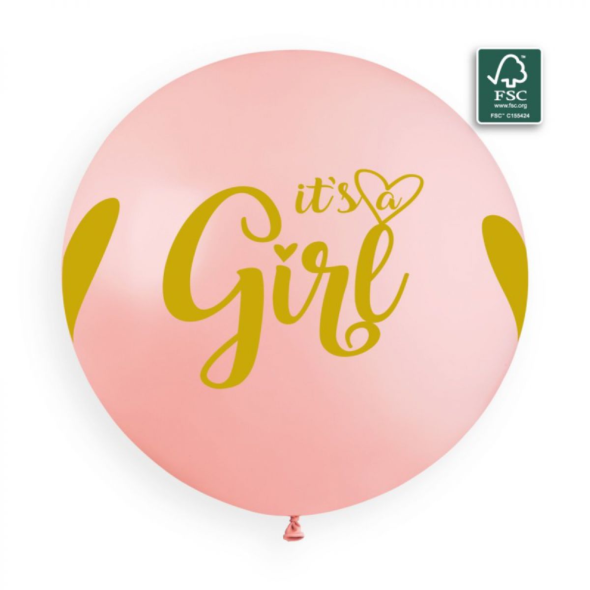 BALONI 10/1 80cm GIRL ROSA BABY GEMAR GS30 923 073