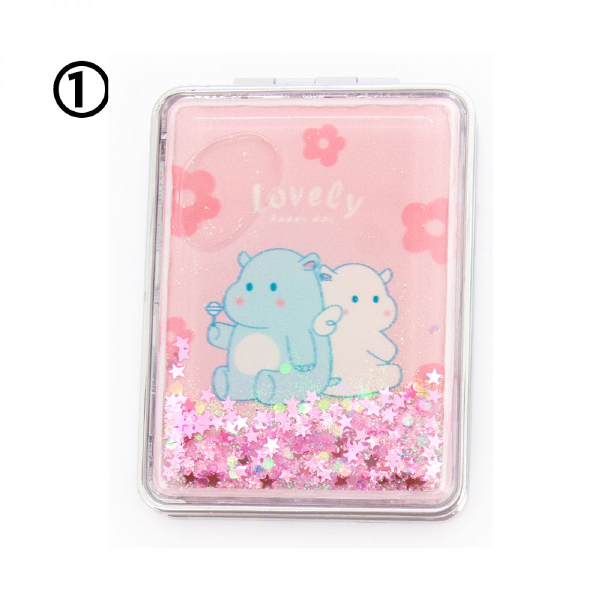 OGLEDALCE KOZMETIČKO FXFS20 PRAVOUGAONO SA ŠLJOKICAMA LOVELY HAPPY DAY