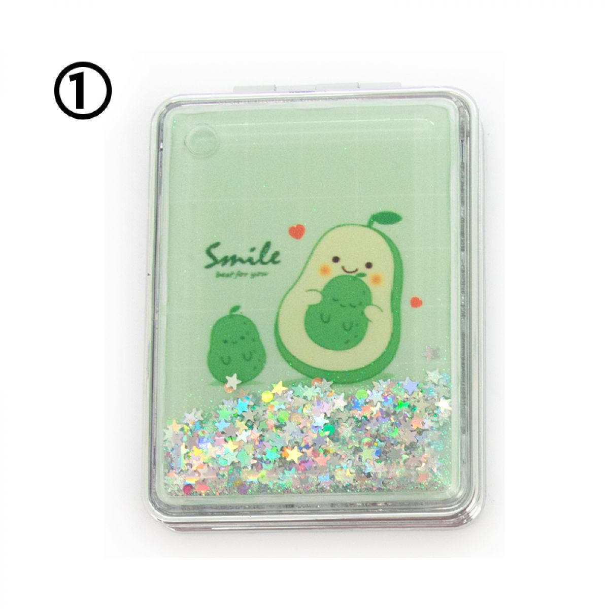 OGLEDALCE KOZMETIČKO FXFS21 PRAVOUGAONO SA ŠLJOKICAMA SMILE