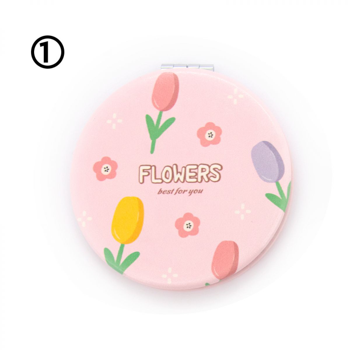 OGLEDALCE KOZMETIČKO FXOY22 OKRUGLO FLOWERS